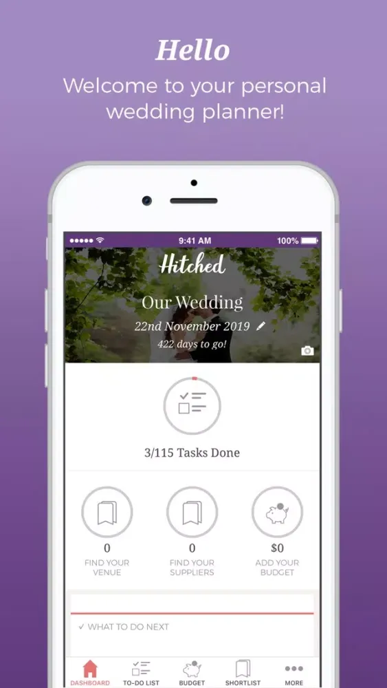 Capturas de tela do Hitched - Wedding Planner
