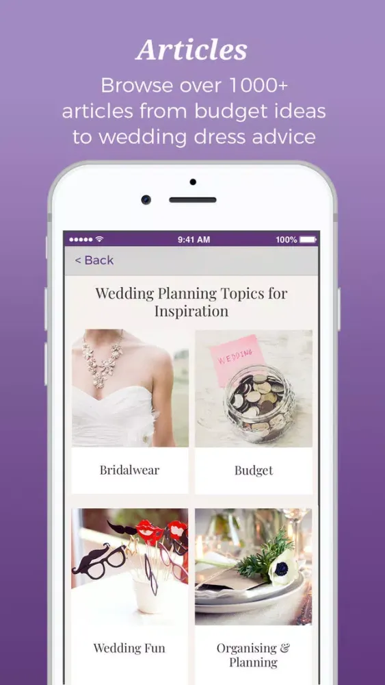 Capturas de tela do Hitched - Wedding Planner