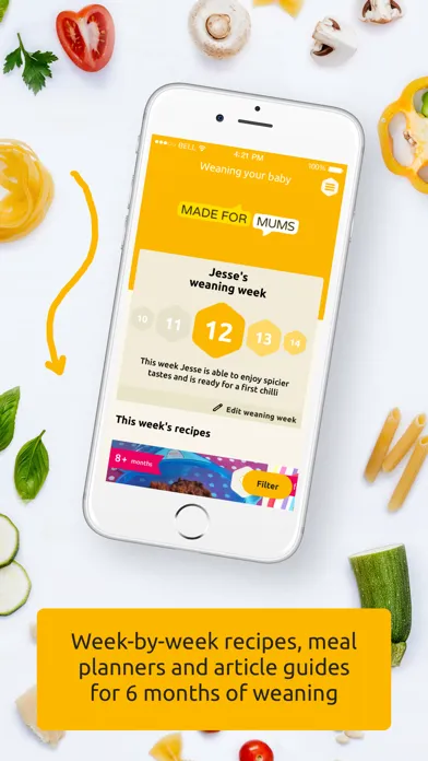 Baby weaning and recipes Ekran Görüntüleri