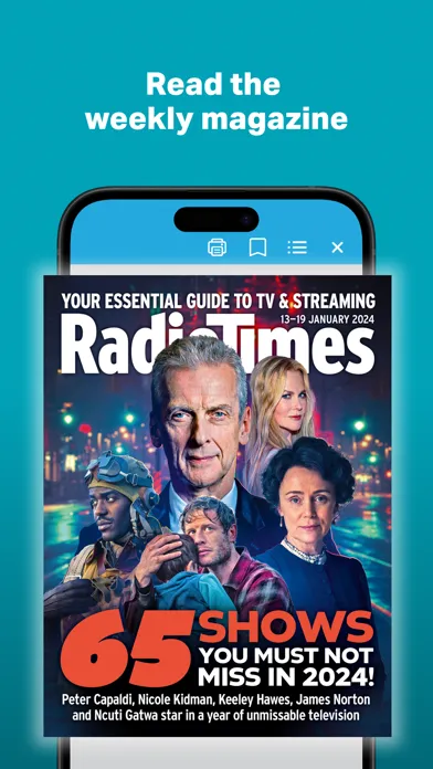 Zrzuty ekranu Radio Times Digital Magazine