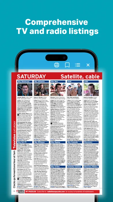 Zrzuty ekranu Radio Times Digital Magazine