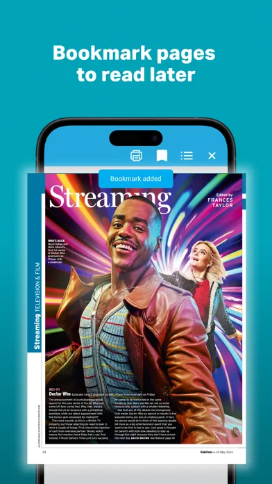 Zrzuty ekranu Radio Times Digital Magazine