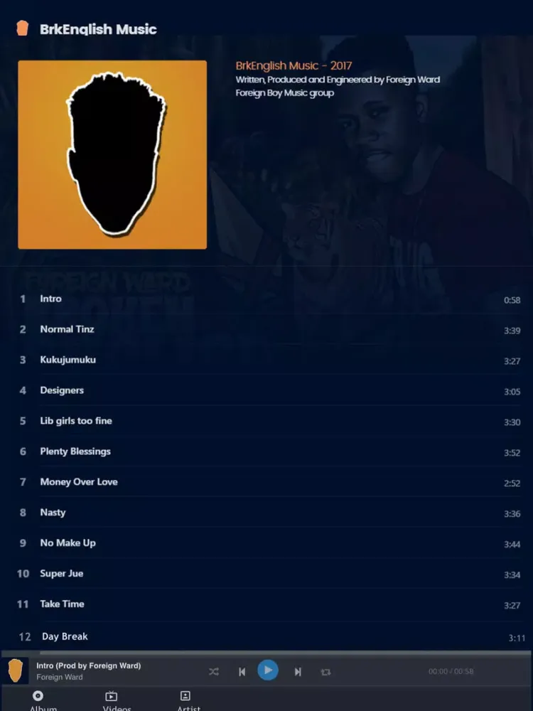 Capturas de pantalla de BrkEnglish Music App iPad 