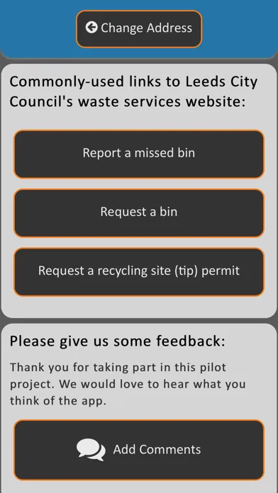 ภาพหน้าจอของ Leeds Bins