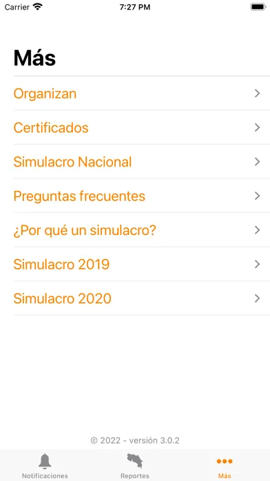 Ảnh chụp màn hình của Simulacro CR