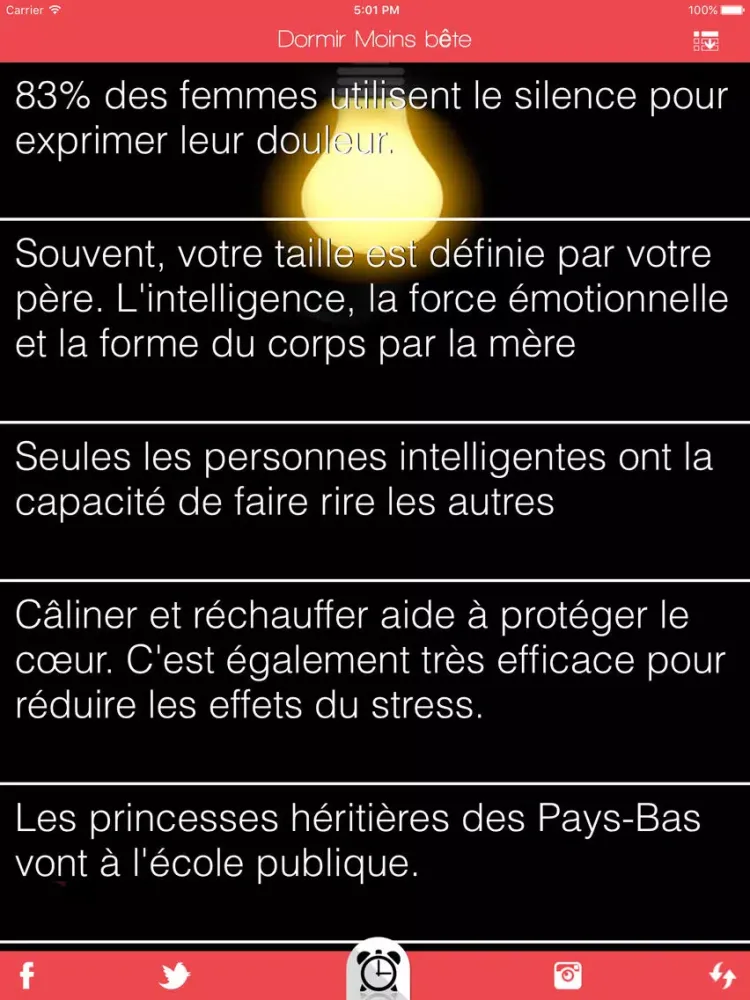 Ảnh chụp màn hình của Dormir Moins bête iPad 