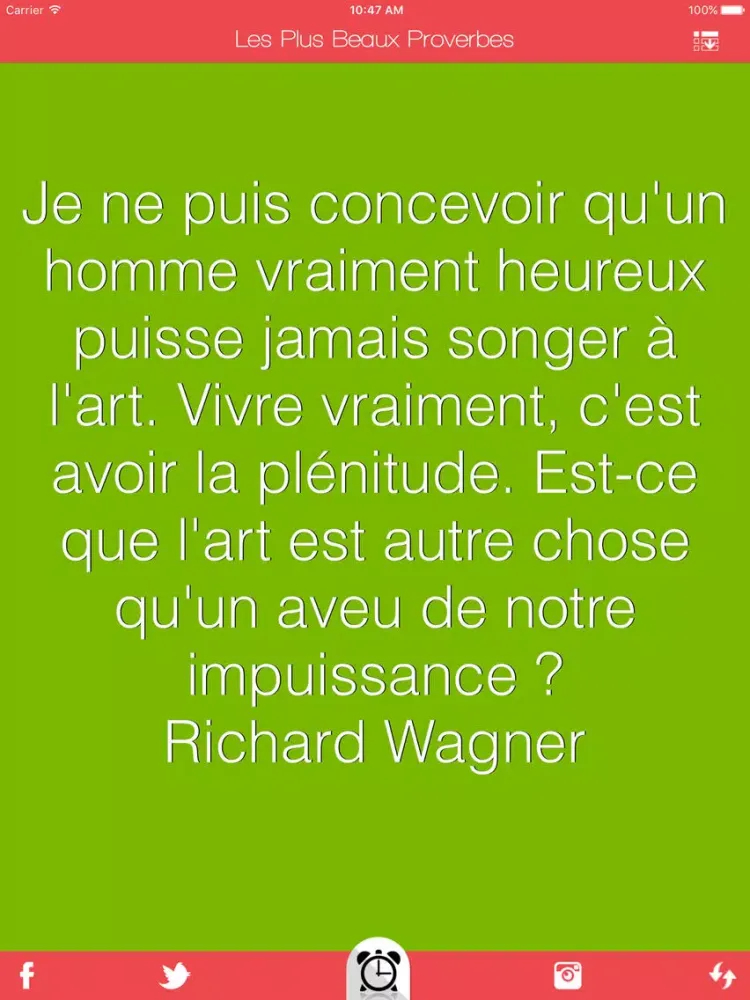 Tangkapan skrin Les Plus Beaux Proverbes iPad 