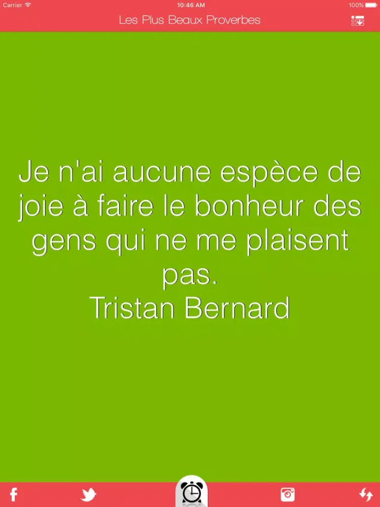Tangkapan skrin Les Plus Beaux Proverbes iPad 