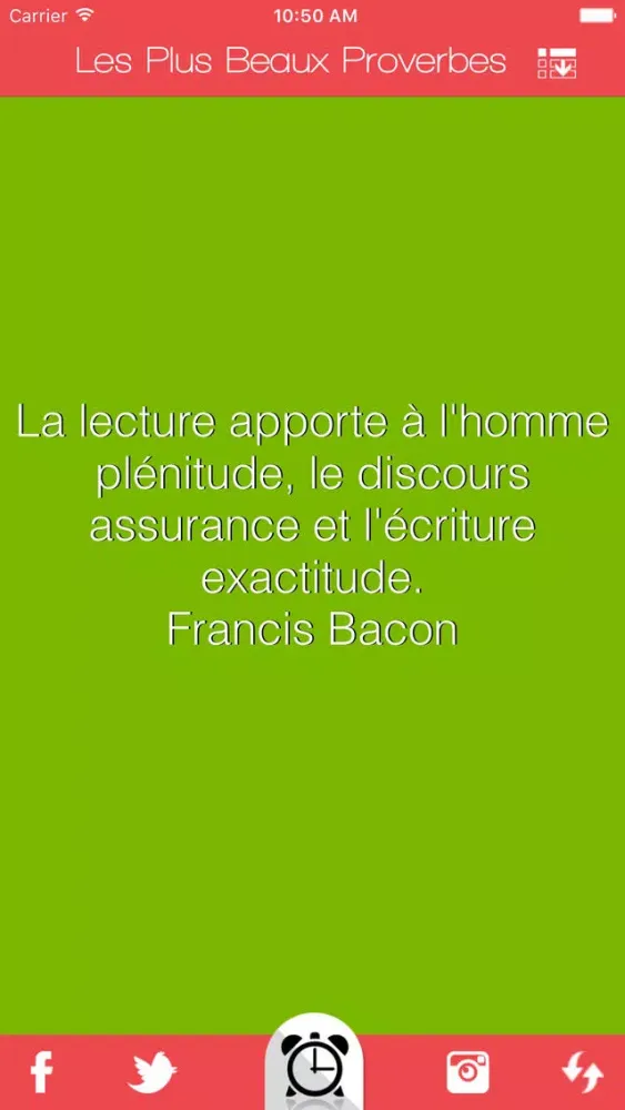 Tangkapan skrin Les Plus Beaux Proverbes