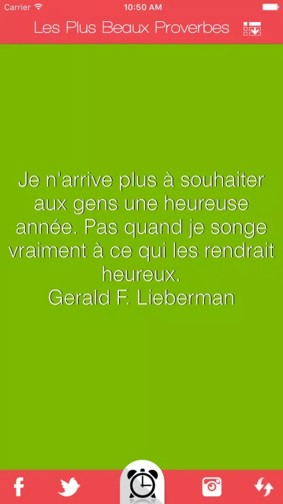 Tangkapan skrin Les Plus Beaux Proverbes