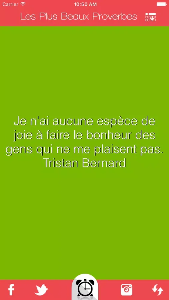 Tangkapan skrin Les Plus Beaux Proverbes
