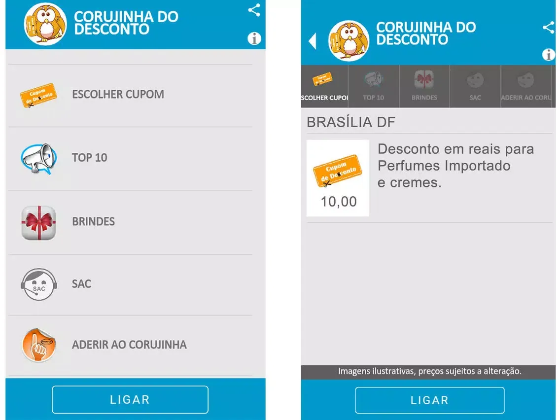 Corujinha do Desconto Farmácias DF iPad  Screenshots