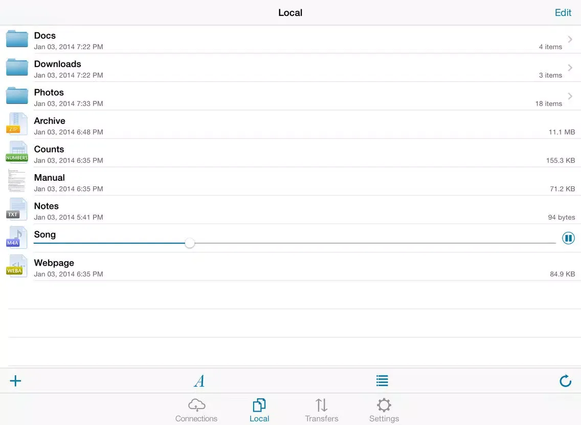 تصاویر FtpMate iPad 