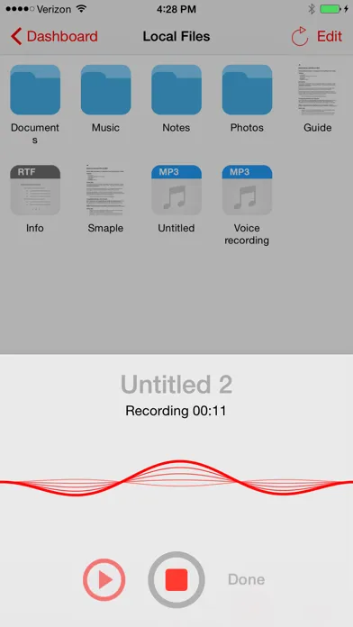 ภาพหน้าจอของ iFiles 2