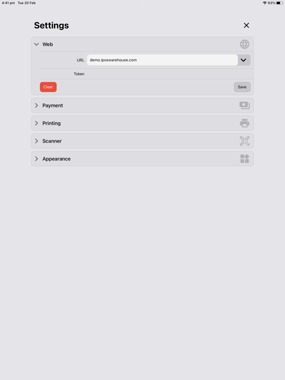 Tangkapan skrin iPOS Companion iPad 