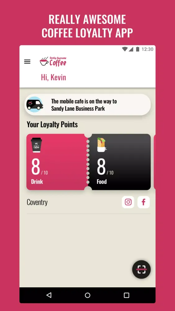 Really Awesome Coffee Loyalty سکرین شاٹس
