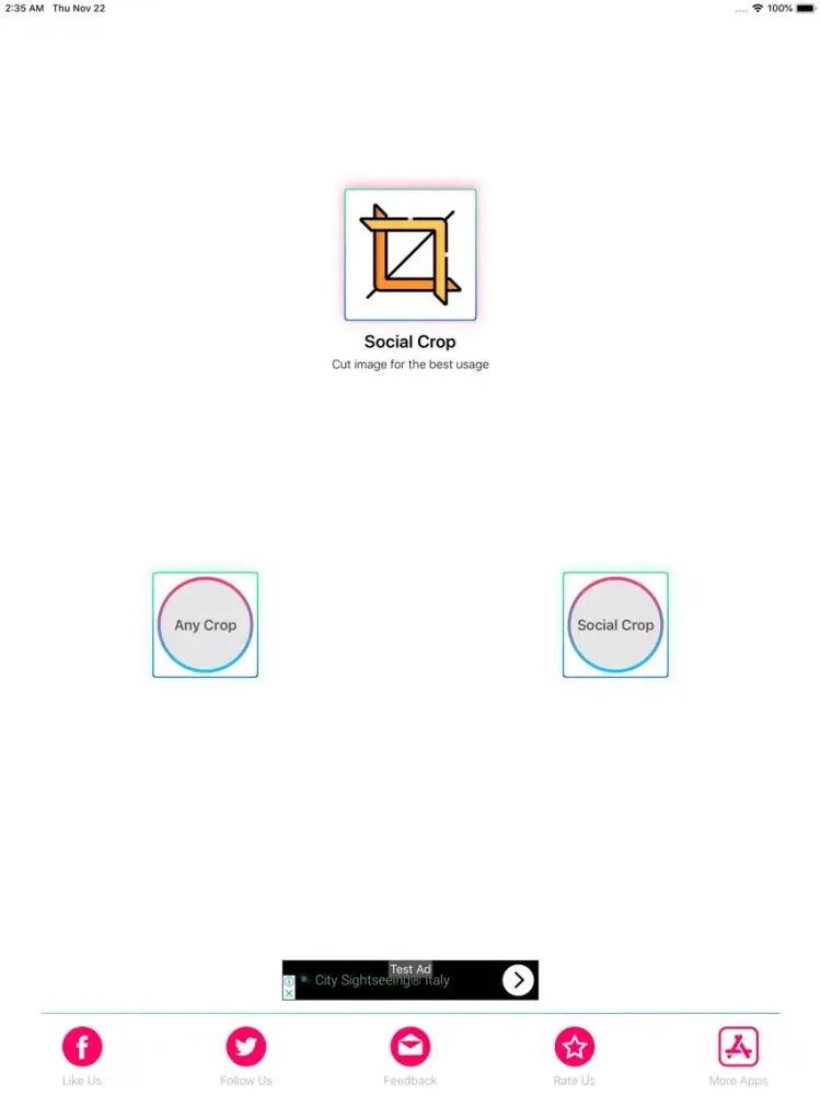 Скриншоты Image Crop Cover Photo resizer iPad 