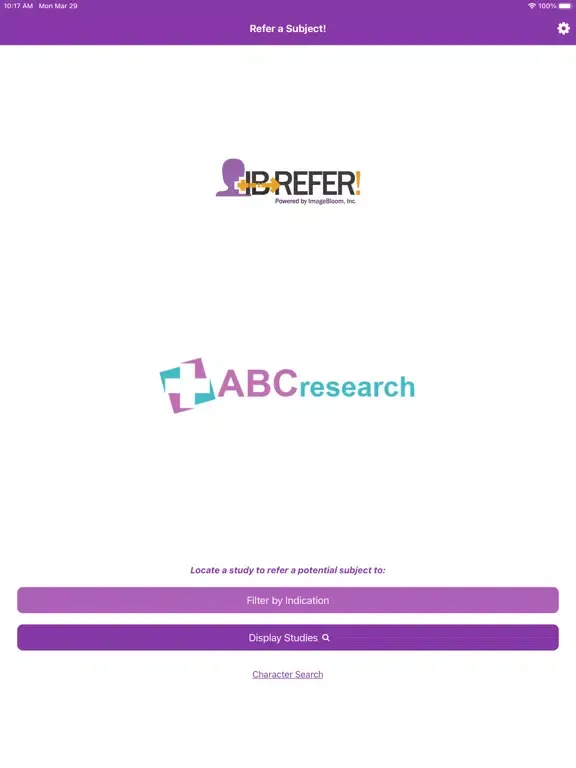 IB-REFER iPad  Screenshots