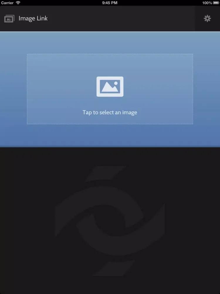 ภาพหน้าจอของ Image Link iPad 