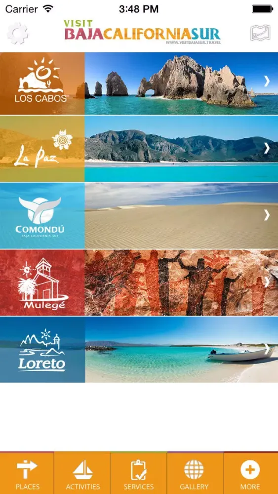 ภาพหน้าจอของ Visita Baja California Sur