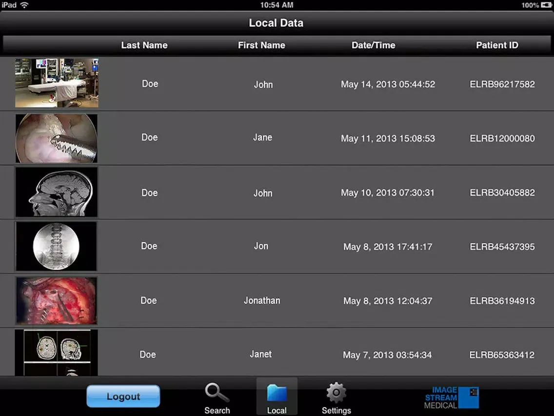 Tangkapan skrin EasyView Mobile iPad 