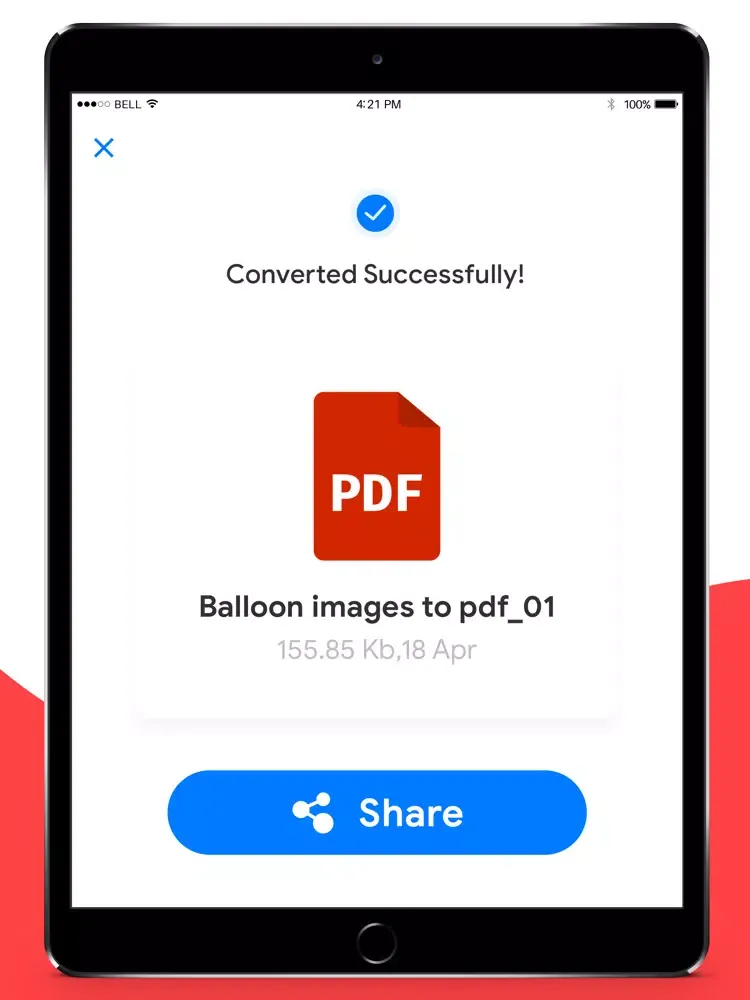 JPG to PDF - PDF Editor iPad  سکرین شاٹس