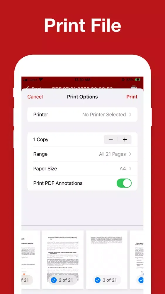 Captures d'écran de Photos To PDF: JPEG Converter