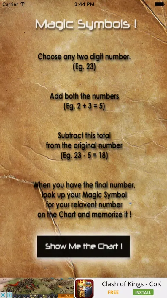 Zrzuty ekranu Magic Symbols
