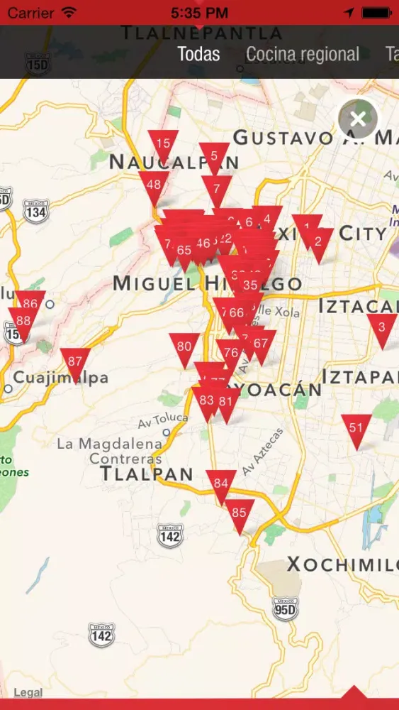 Tangkapan layar Now Ciudad de Mexico - Mexico DF guide, agenda, events