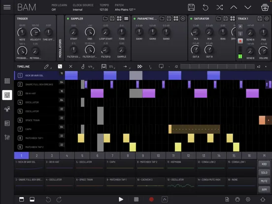 BAM - Beat Maker & Music Maker iPad  स्क्रीनशॉट