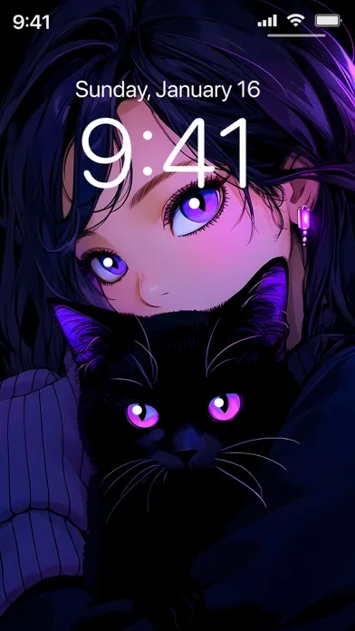 Tangkapan skrin Imaginary Cat Wallpapers