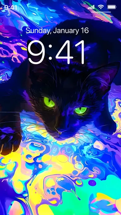 Tangkapan skrin Imaginary Cat Wallpapers