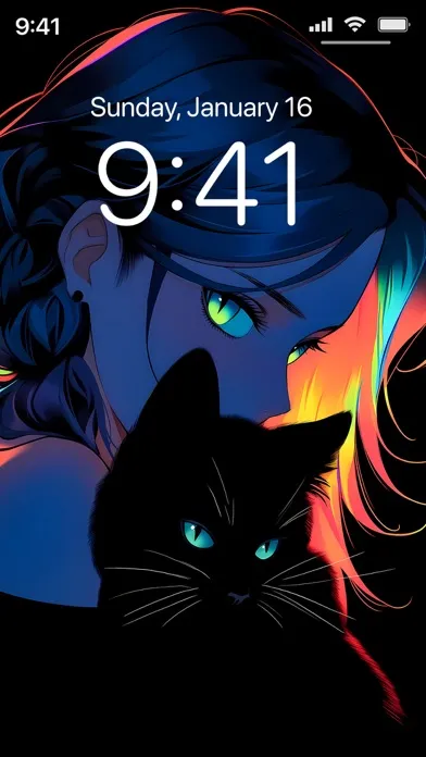 Tangkapan skrin Imaginary Cat Wallpapers