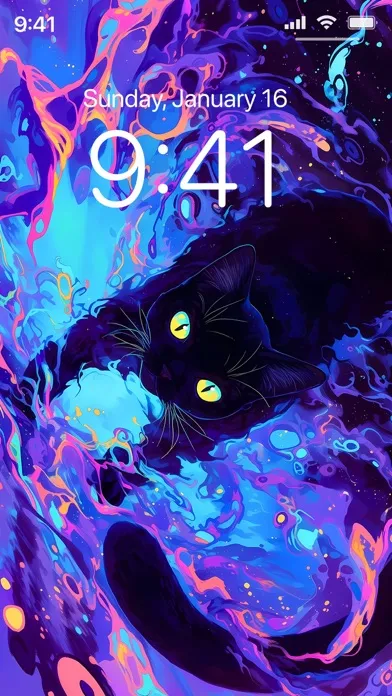Tangkapan skrin Imaginary Cat Wallpapers