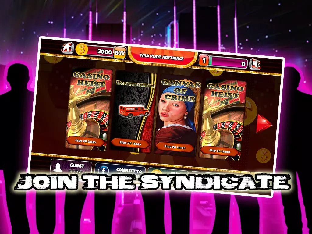 Tangkapan skrin Las Vegas Crime Syndicate Multiline Slots – FREE Mega Million Progressive Slotmachine Casino Game iPad 