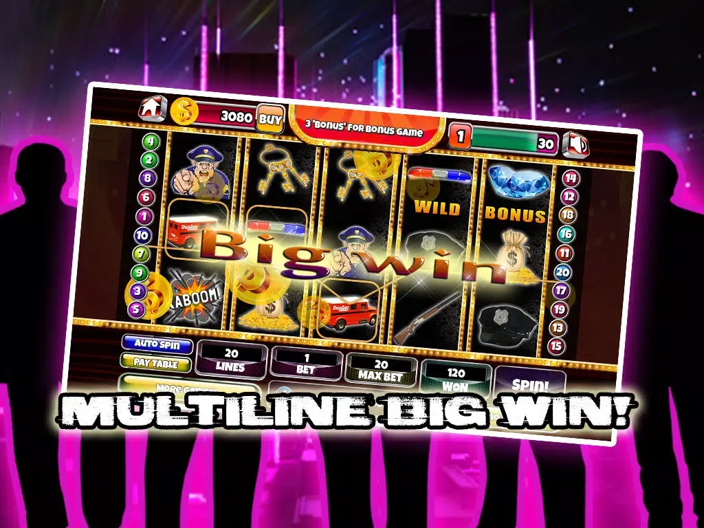 Tangkapan skrin Las Vegas Crime Syndicate Multiline Slots – FREE Mega Million Progressive Slotmachine Casino Game iPad 