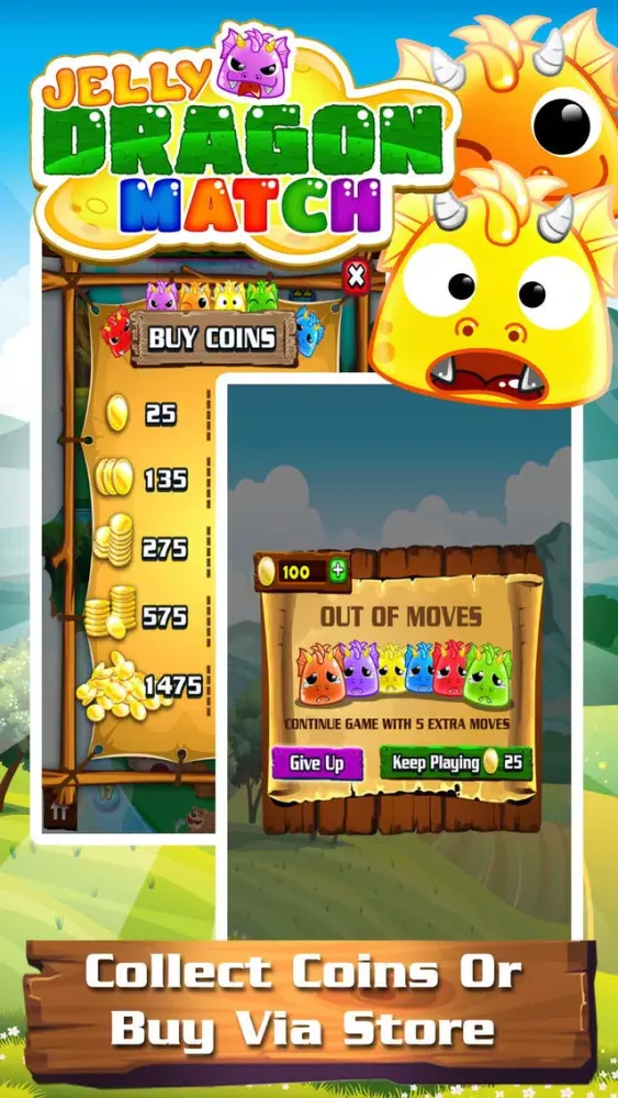Tangkapan layar Jelly Dragon Pop - Castle Blitz Match 3 Puzzle Game