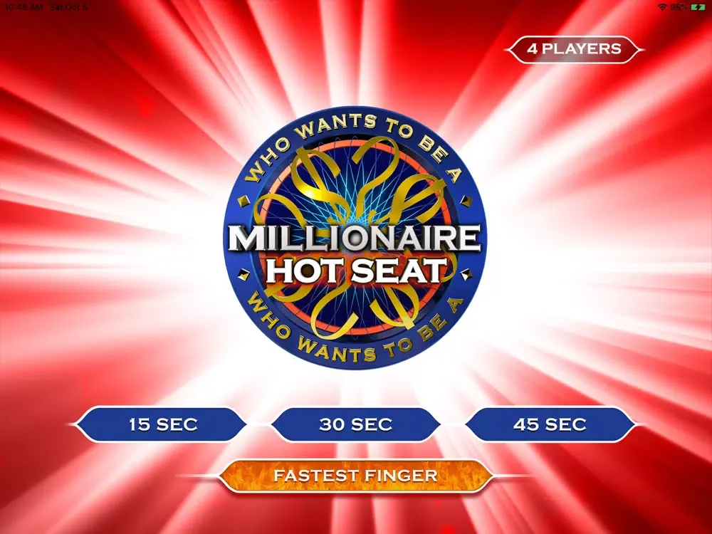 Zrzuty ekranu Millionaire Fastest Finger iPad 