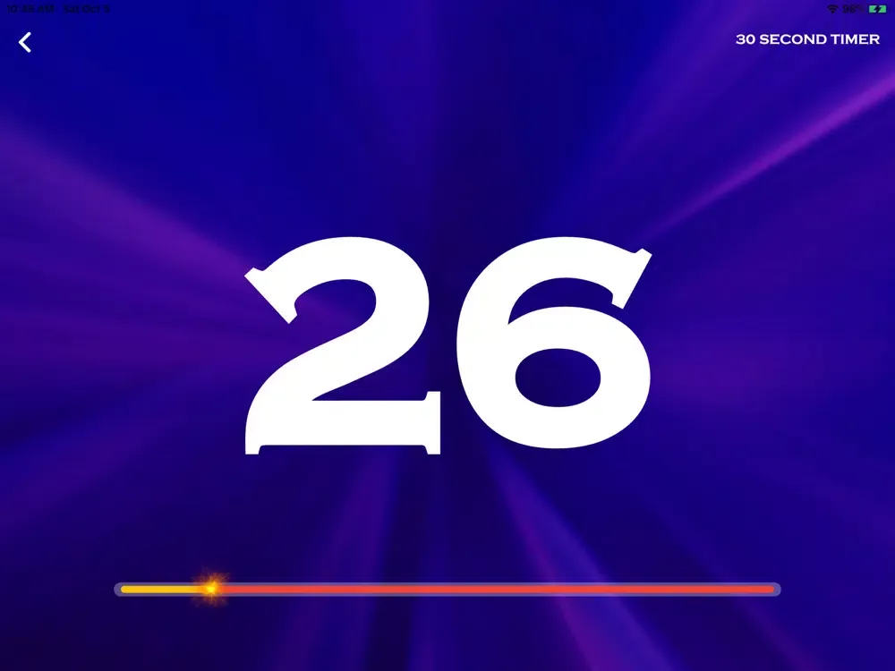 Zrzuty ekranu Millionaire Fastest Finger iPad 