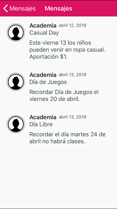 Tangkapan skrin Mi Escuela