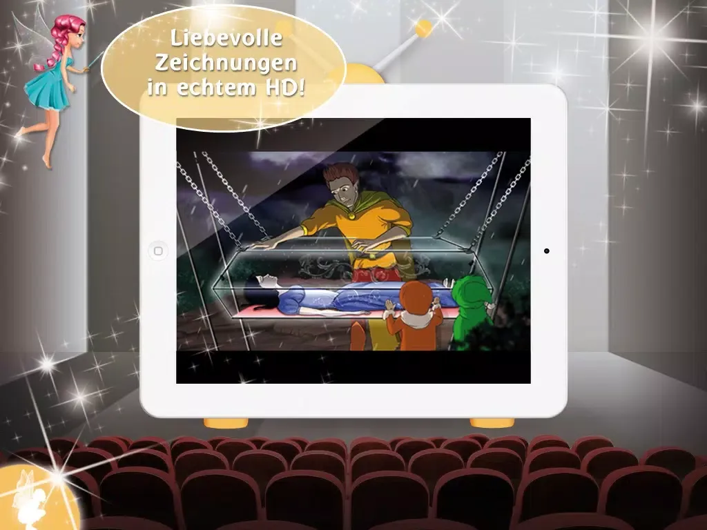 Скриншоты Schneewittchen – interaktive Zeichentrickfilm für Kinder GRATIS - Imagination Stairs TV iPad 
