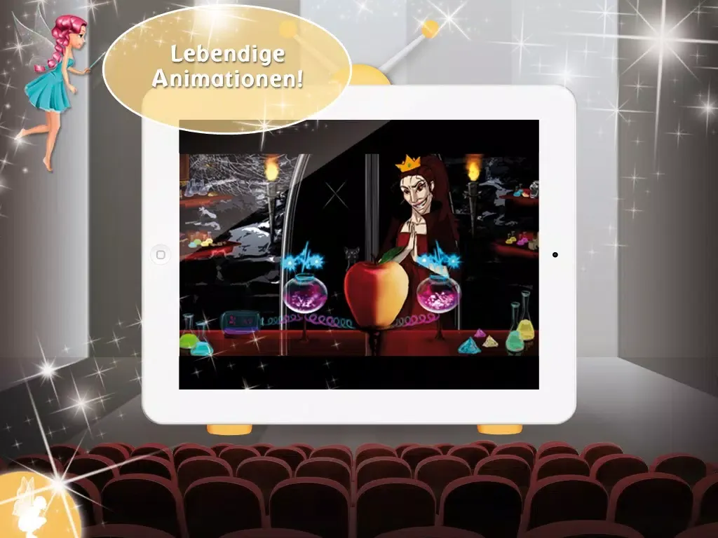 Скриншоты Schneewittchen – interaktive Zeichentrickfilm für Kinder GRATIS - Imagination Stairs TV iPad 