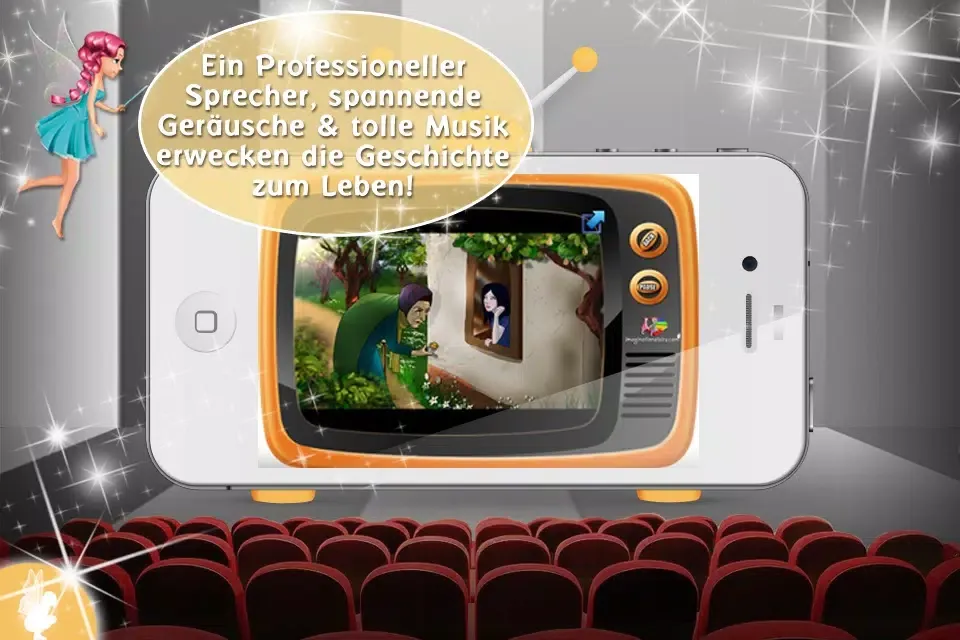 Скриншоты Schneewittchen – interaktive Zeichentrickfilm für Kinder GRATIS - Imagination Stairs TV