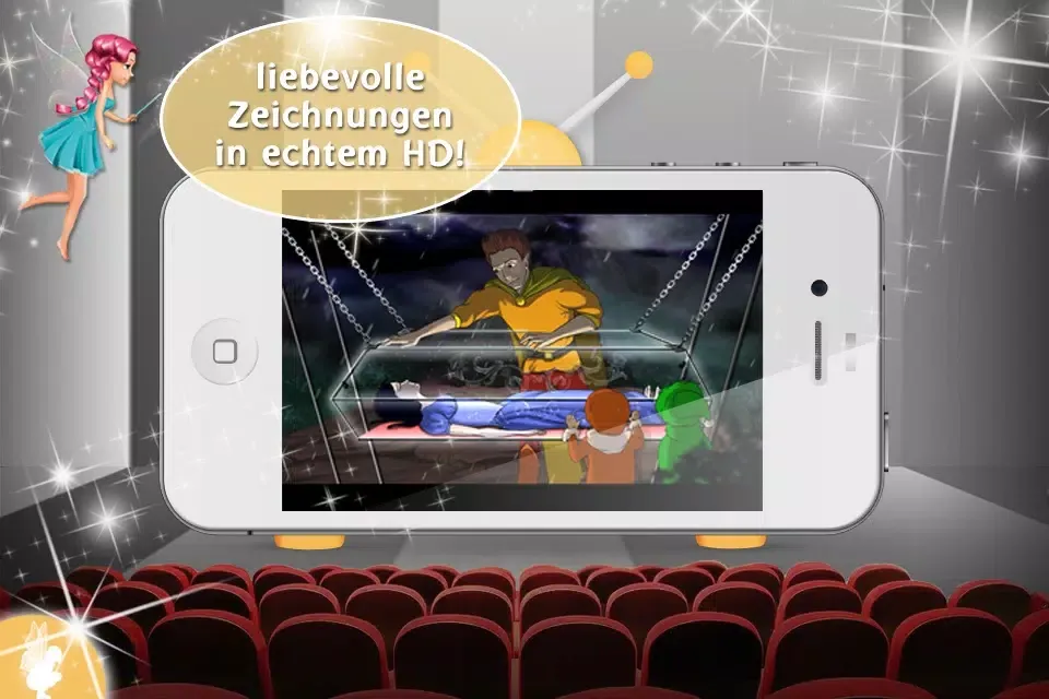 Скриншоты Schneewittchen – interaktive Zeichentrickfilm für Kinder GRATIS - Imagination Stairs TV