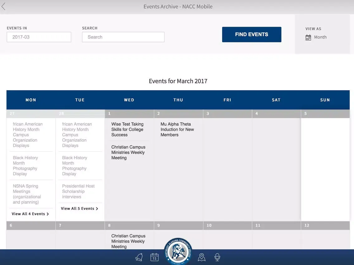 NACC - Northeast Alabama Community College iPad 應用截圖