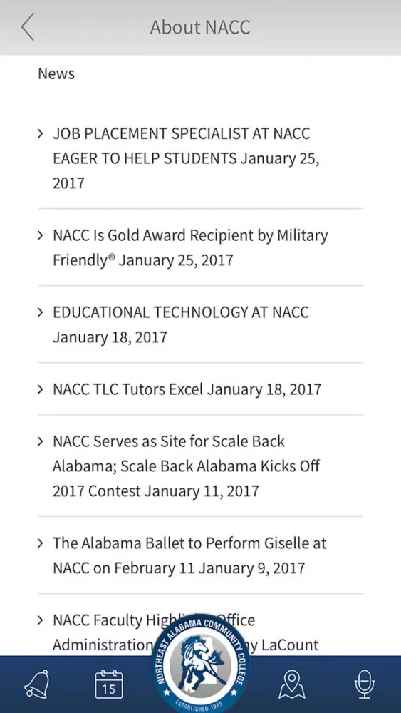 NACC - Northeast Alabama Community College應用截圖