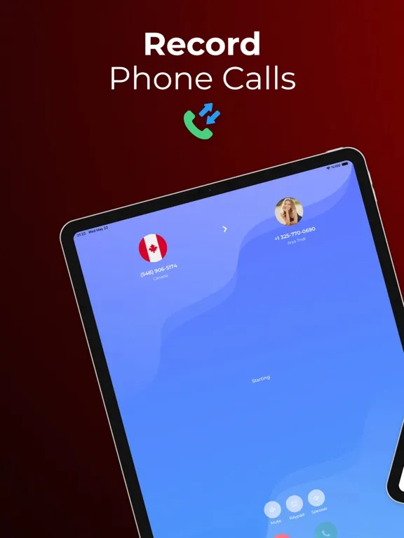 Reco - Call Recorder Unlimited iPad  Screenshots