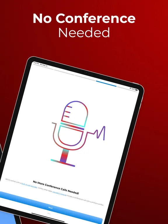 Reco - Call Recorder Unlimited iPad  Screenshots