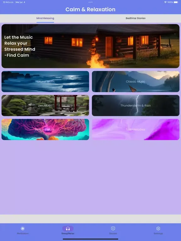 Screenshot di Meditation Timer & Lofi Sounds iPad 
