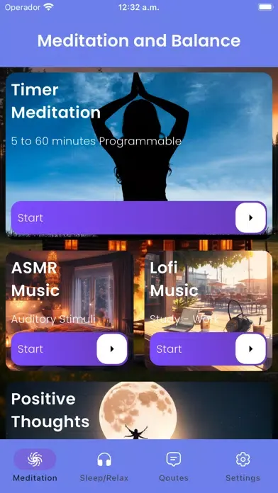Screenshot di Meditation Timer & Lofi Sounds